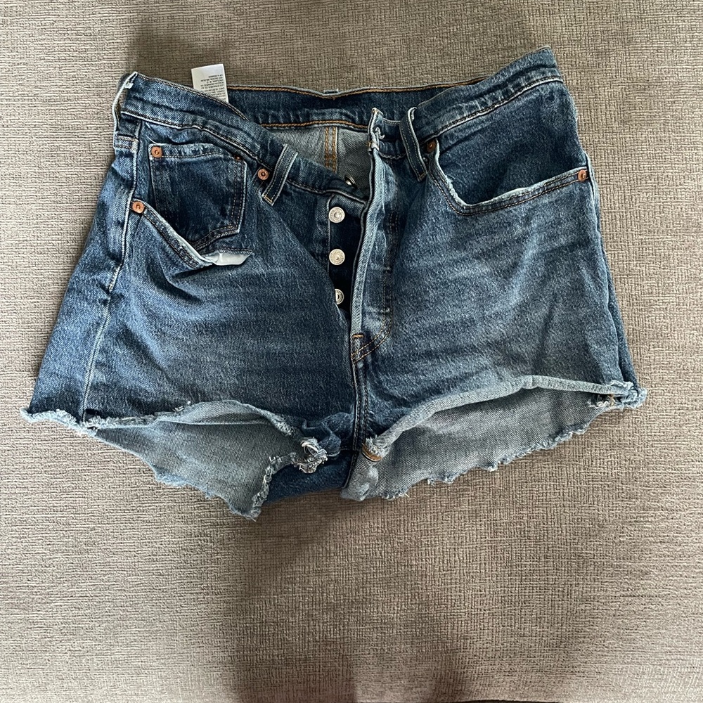 Levi's Classic Blue Denim Shorts